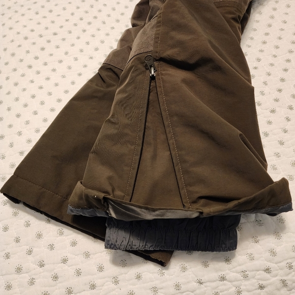 Kids Lands End Squall Waterproof Insulated Iron Knee Snow Bib Size 8 - Picture 7 of 11